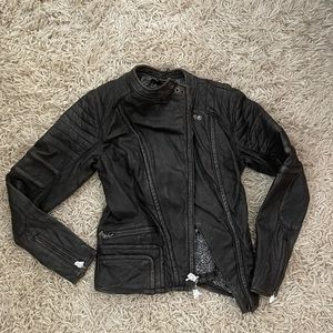 NWT Harley-Davidson Womns Leather Biker Jacket SM